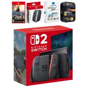 Switch 2 Console with Zelda Breath of the Wild, Extra Joy-Cons, MightySkins Code and 2 CPS Year Extended - Nintendo Switch 2